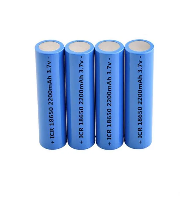 18650 Gerçek Tam Pil 2200mAh Şarj Edilebilir Piller Düz Top 2000mAh 2200mAh 2600mAH Kulaklık Güç Bankası Kullanımı2507785