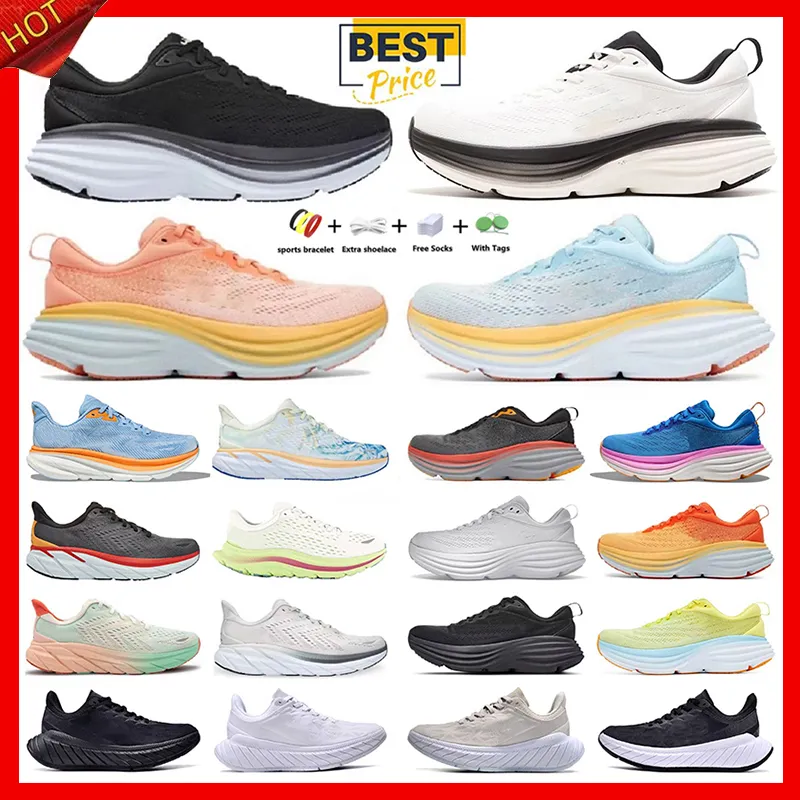 Scarpe da corsa designer Scarpe da strada da donna Sneaker Casualmente Scarpe da donna Runnners Black White Giallo Arancione Allenatori di uomini