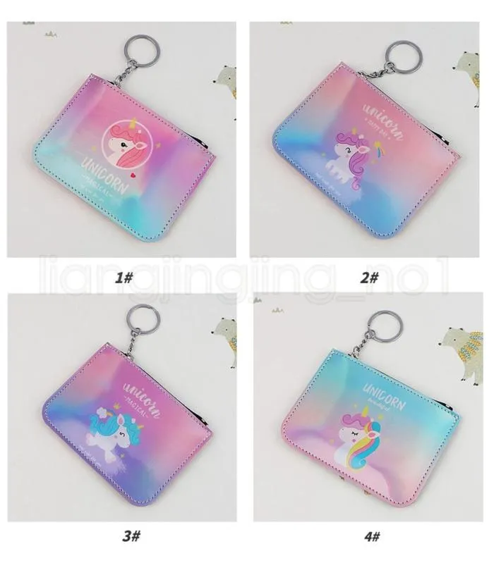 4styles Laser Unicorn Holder Mini Laser Moneta Portfel Zmień Money Pieniądze Kieszonkowy Kid