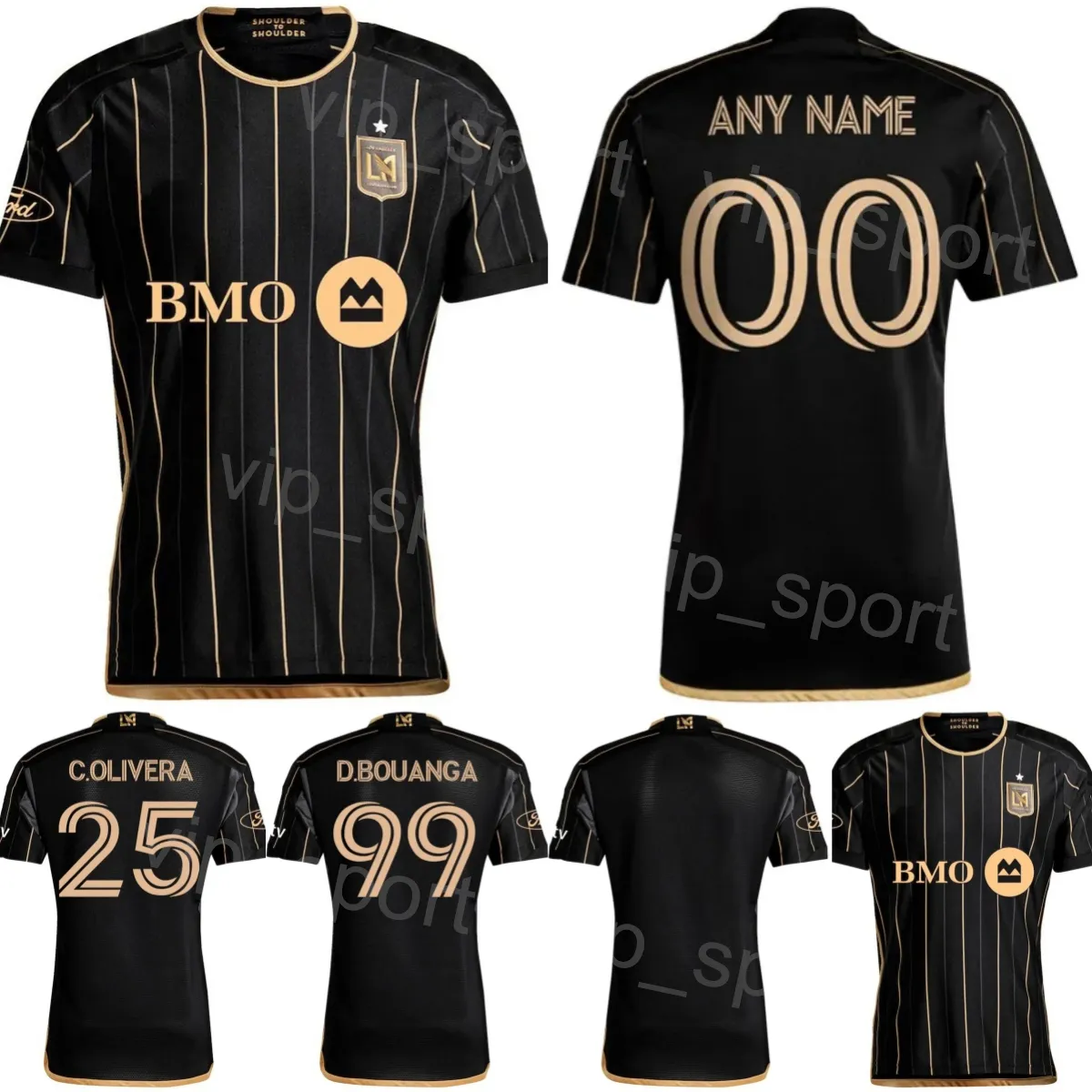 Los Angeles FC 2024-25 LAFC Soccer 25 Cristian Olivera Jersey Mans 3 Jesus Murillo 99 Denis Bouanga 24 Ryan Hollingshead 11 Timothy Tillman Football Shirt Kits