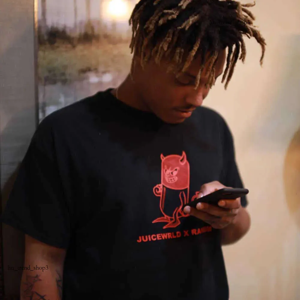 Rap Hip Hop Ksubi Designer Male Singer Juice Wrld American Retro Street Fashion Brand Short Sleeve T-shirt Ksubi Designer Currents Juice Same style