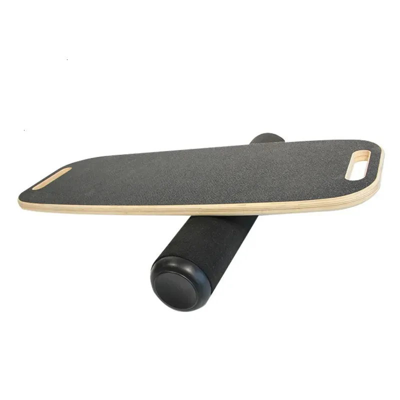 Wooden Balance Board Yoga Twisting Fitness Balance Plate Core Workout For Abdominal Waist Legs Muscles Roller- Board Balancing 240304