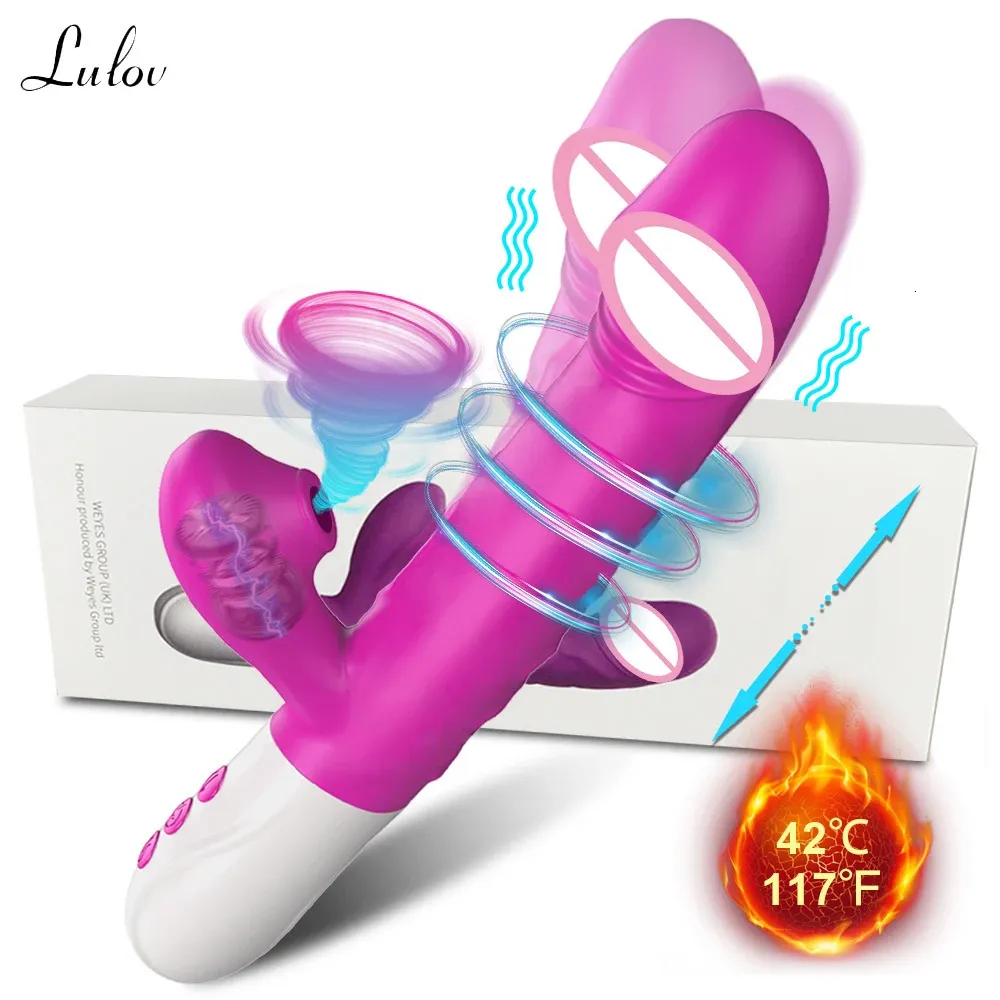 Succhiare il vibratore spingente del vibratore con la masturbazione femminile Ventosa del clitoride Stimolatore del vuoto del clitoride Articoli per adulti Giocattoli del sesso per le donne 240311