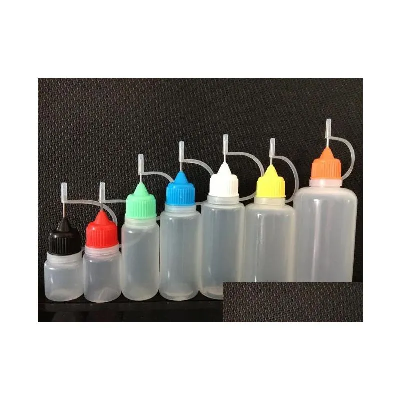 Packing Bottles Wholesale 100Pcs Empty Needle Tip Convenient To Fill With E Juice Plastic Bottle 5Ml 10Ml 15Ml 20Ml 30Ml 50Ml Drop Del Oteib