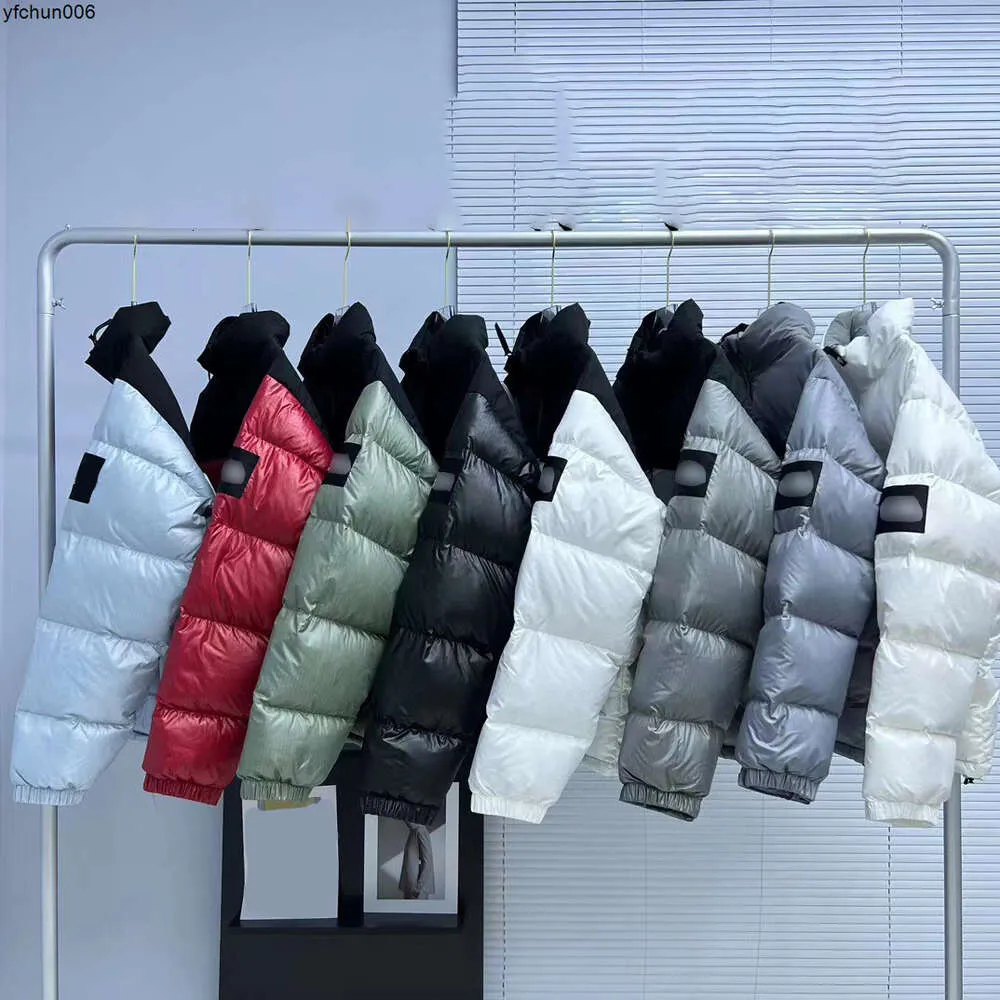 US 1996 Mens Designer Large Plaid Armband Down Jacket North Winter Cotton Womens Jackets Coat Face Outdoor Windbreaker