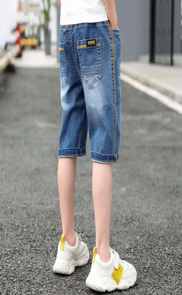 Children039s wear boys039 Jeans Shorts children039s summer Pants Capris 2020 summer new Zhongda children 456789102164124