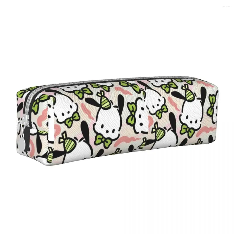 Pochacco Collage Federmäppchen, Cartoon-Hund, Federmäppchen, Stifthalter für Studenten, große Kapazität, Taschen, Büro, Geschenk, Schreibwaren