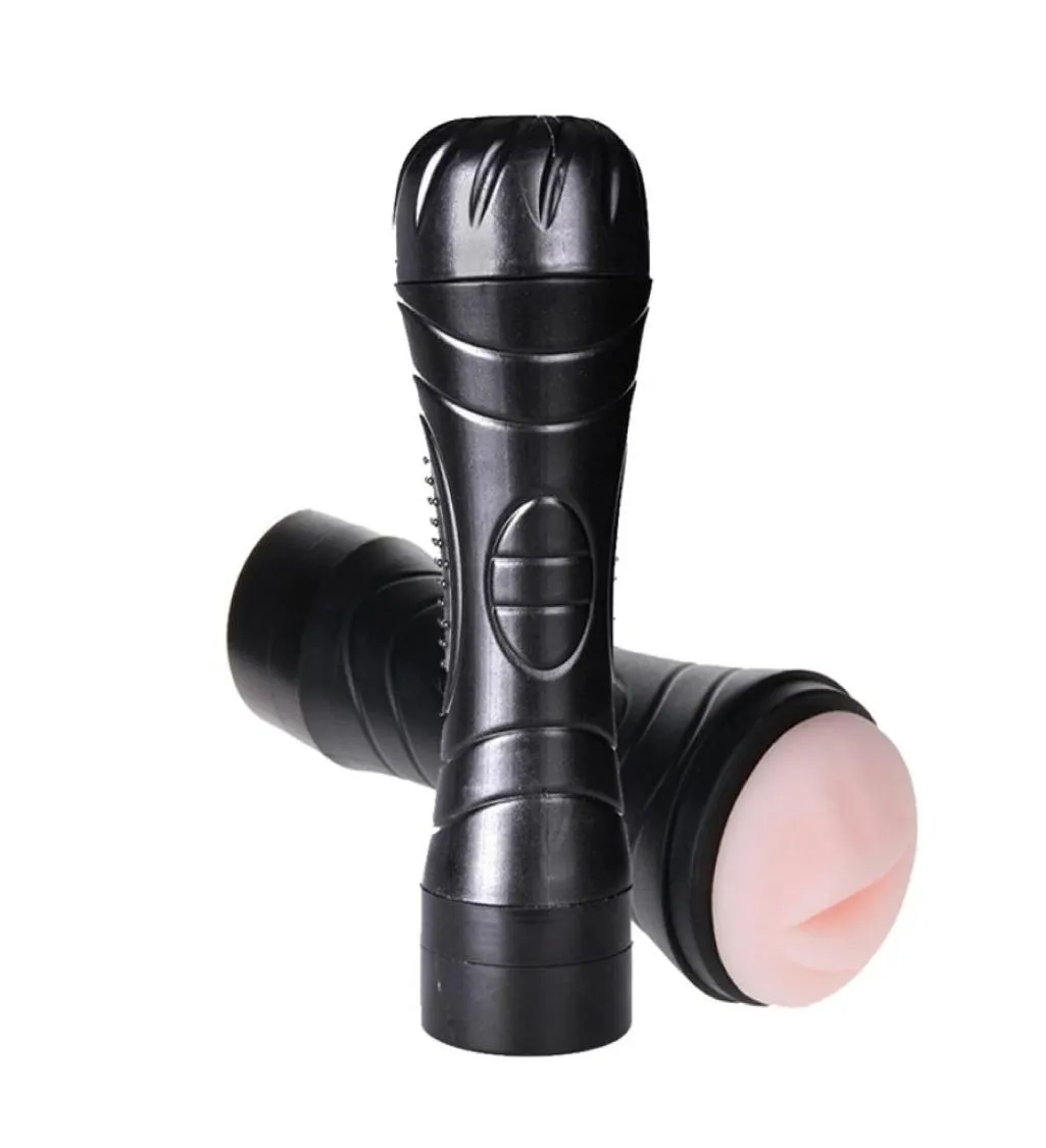 Taza de masturbación vibratoria masculina de silicona Artificial vagina realista boca chupar apretar juguetes sexuales para hombres 2012026838417