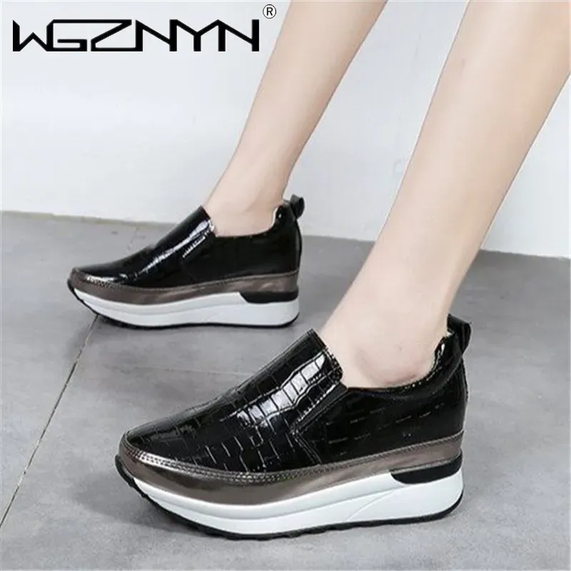 Boots WGZNYN 2021 Spring Fashion Women Sneakers Casual Shoes Ladies Trainers Flats Platform Woman Baskets Femme Dames Deportivas Mujer