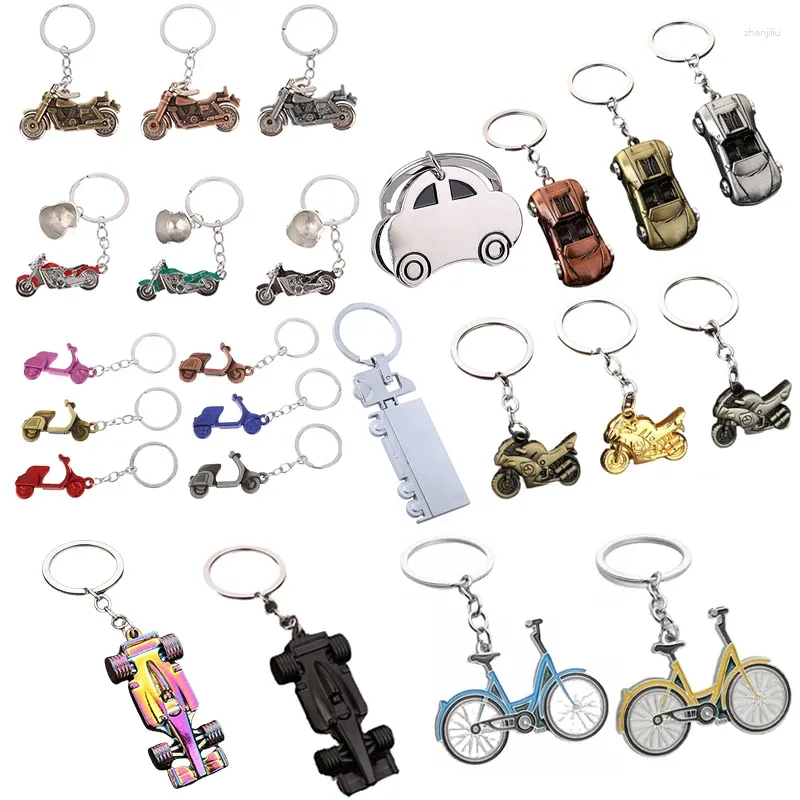 Chaveiros 1pcs3D Auto Car Charm Keyring Motocicleta Pedal Chaveiro Keyfob Titular Chaveiro Acessórios