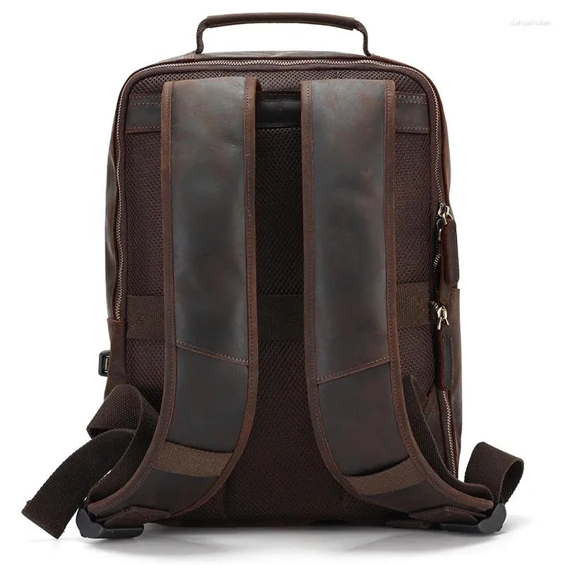 DHgate.com:Vintage Leather Backpack for Women and Men