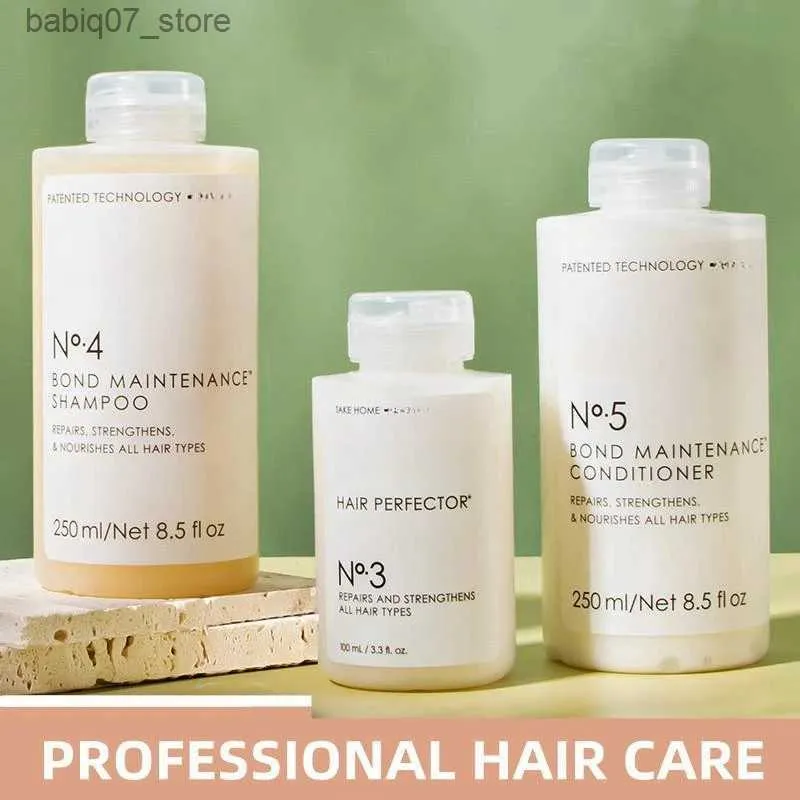 Shampooing revitalisant 1 shampooing revitalisant original N3/N4/N5 250 ml pour réparer la structure des cheveux et endommager les boucles lisses et hydratées, redonner douceur et brillance Q240316
