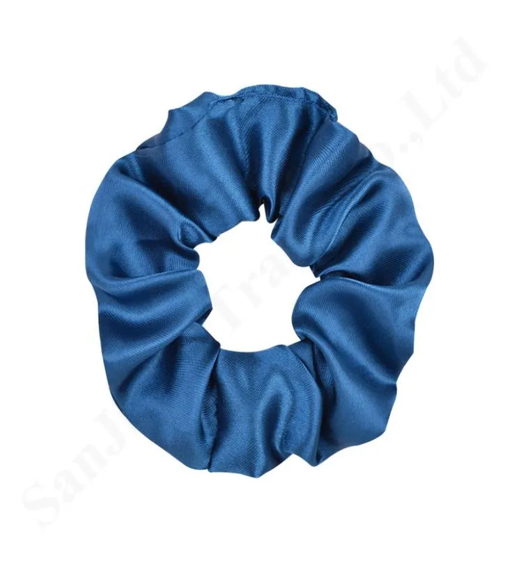 Baby Girls Satin Elastic Scrunchies Solid Color Hairring Hairband Hair Accessories Women Hair Rope Headdress Ponytail Xmas Gif4126747