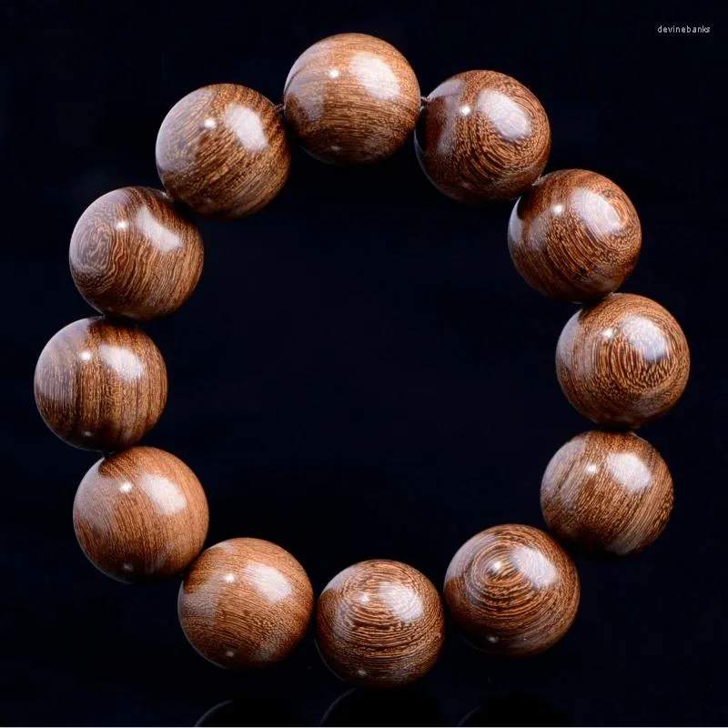 Strand Golden Silk Sandalwood Bracelet Nanmu Agarwood Ebony Yin Chenmu 108 Buddha Pearl Male And Female Couple