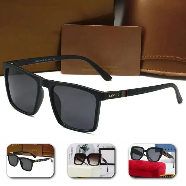 Varumärkesdesigners solglasögon Original Classic for Men Women Anti-UV400 Polariserade linser som kör resor strand mode lyxiga solglasfabriksugn