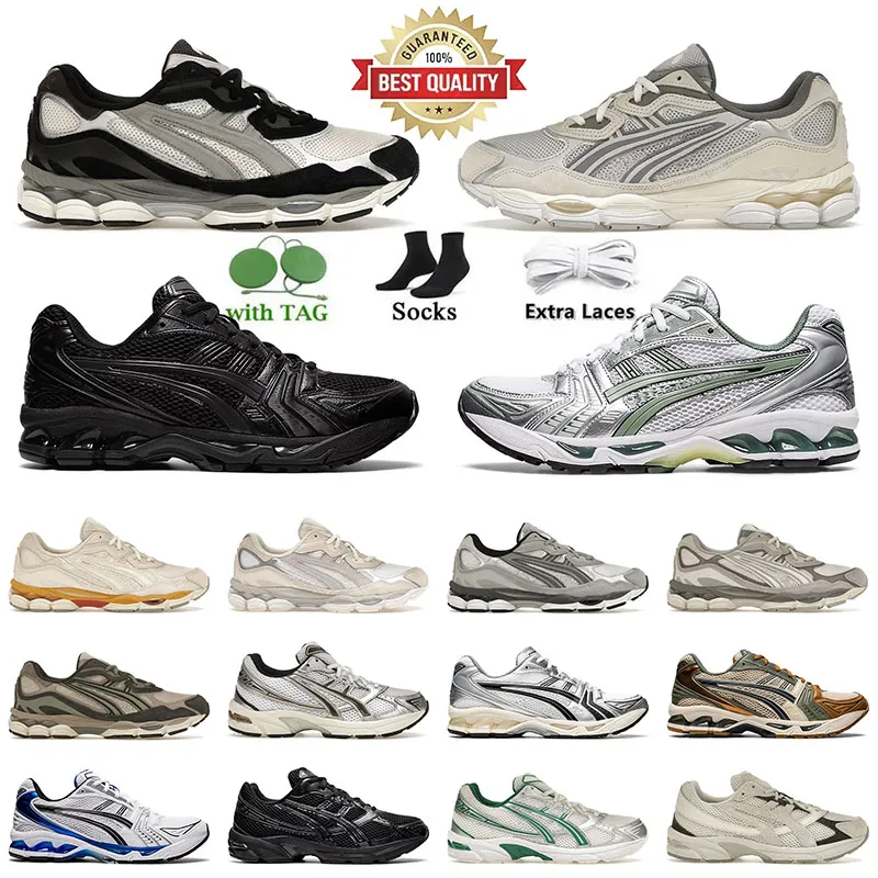 Nyaste gel nyc löparskor 2024 män kvinnor gel kayano 14 låg gel 1130 ren silver mens tränare grädde svart metallisk plommon vit lera canyon utomhus sport sneakers