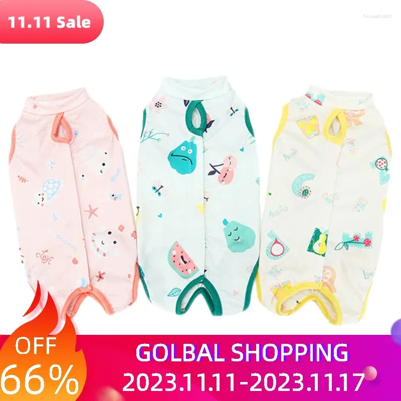 Trajes de gato 3 pcs cirurgia recuperação terno envoltório gatinho para fêmea após e-collar alternativa profissional doenças de pele respirável