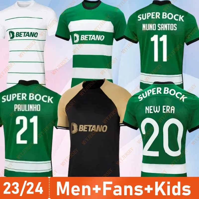 Sporting CP 22 2023 2024 Lisboa Soccer Jerseys Lisbon Special Coates Mathieu Jovane Sarabia Vietto 23 Sporting Clube De Football Shirt Men Kids Maillot Third Away