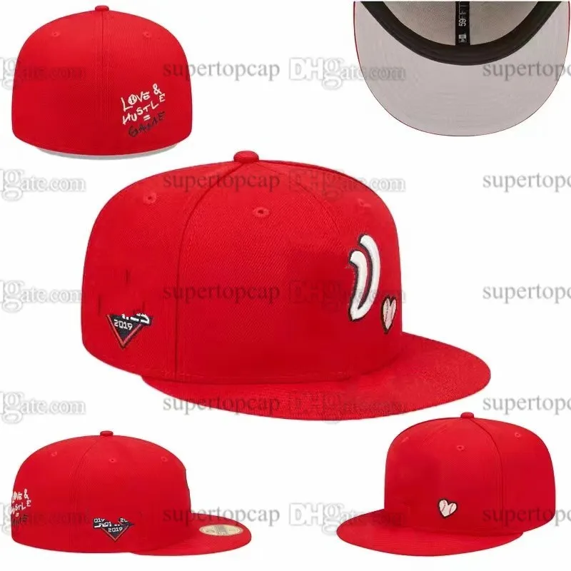 Mens Baseball Full Closed Caps Chicago Letter Bone Men Yellow Blue All Teams Sport 2023 National World Fitted hats stitched Love Hustle Flowers Ma15-03