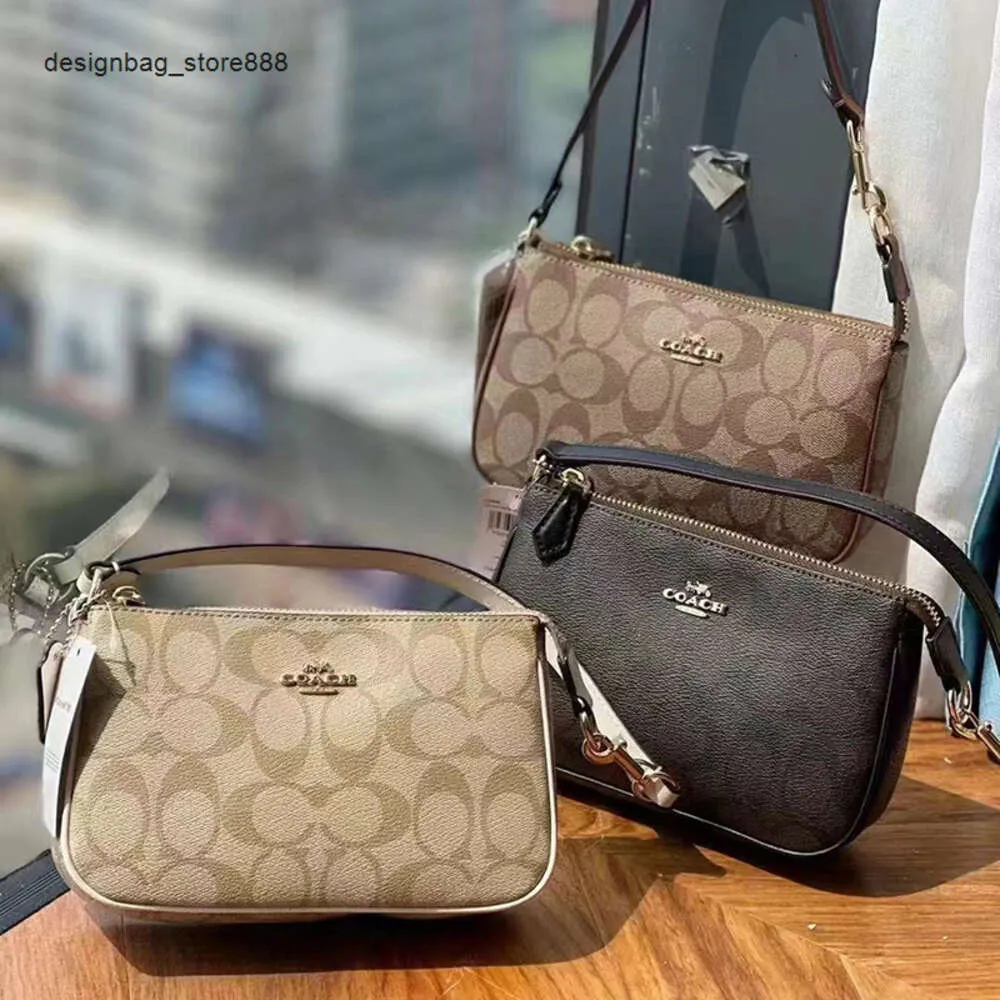 Small Square One Shoulder Handbag With Coated Old Flower Pattern 