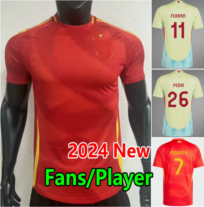 2024 Espana MORATA GAVI voetbalshirts PEDRI camisetas de futbol 24 25 RODRIGO LAMINE YAMAL voetbalshirt LAPORTE MERINO OLMO JOSELU CUBARSI FABIAN mannen kinderuniform