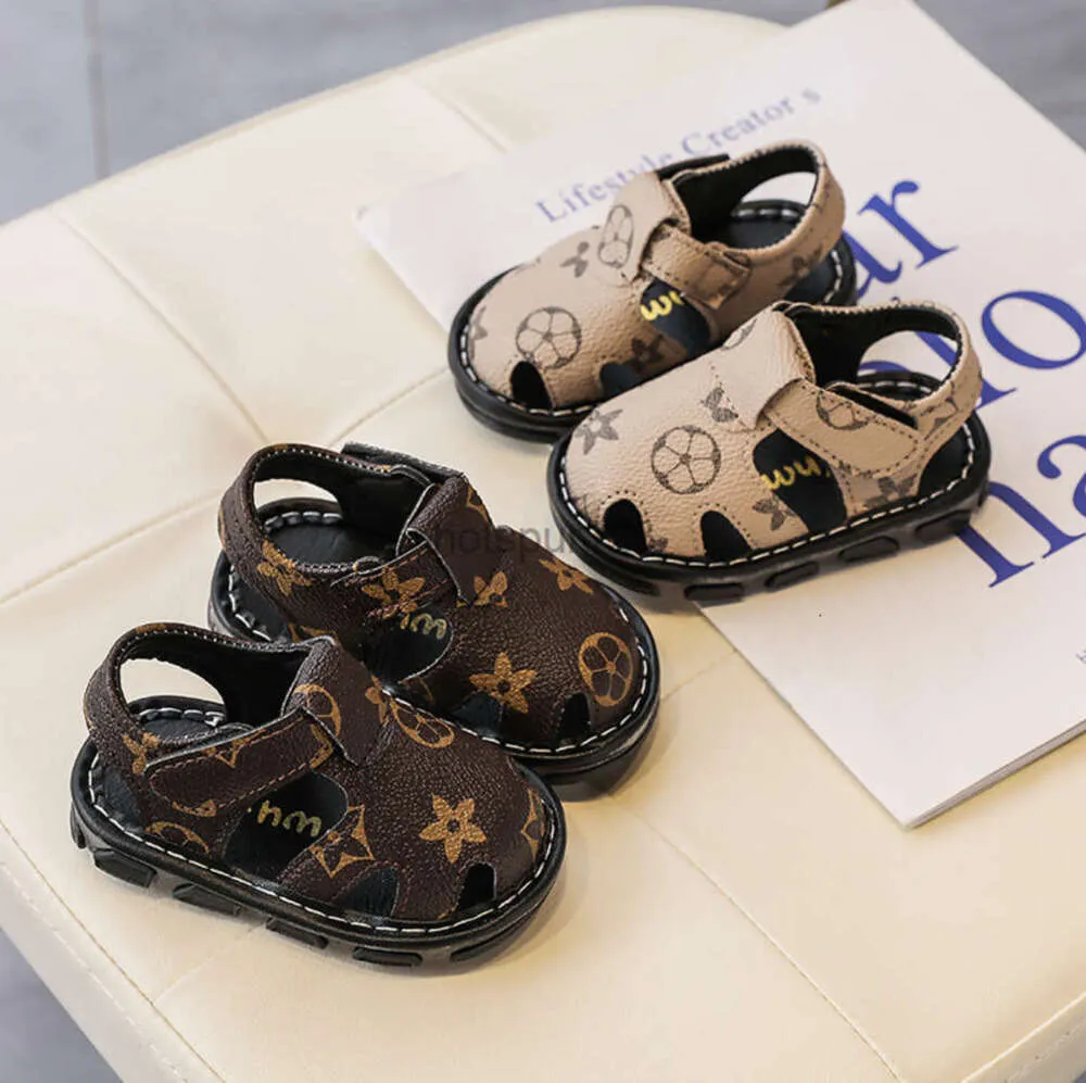 2024 Designer Sandals Born Baby Boys Fashion Summer Infant Kids Soft Crib Shoes Toddler Girls Anti Slip