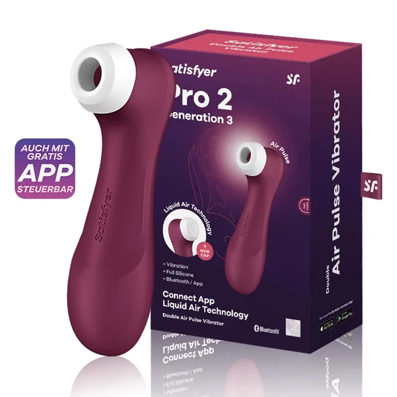 Tillfredsställande pro2 generation 3 app vibratorde klitoris sexleksaker för kvinnor klitoris stimulator vibratorer sucker vuxen sexbutik 240311