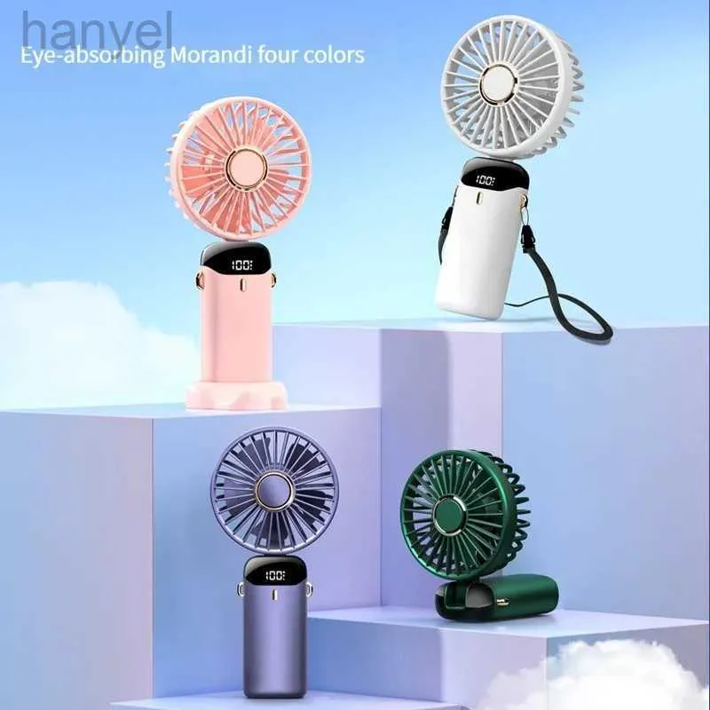 Electric Fans New multifunctional handheld fan USB portable foldable electric mini portable hand portable usb fan 240316