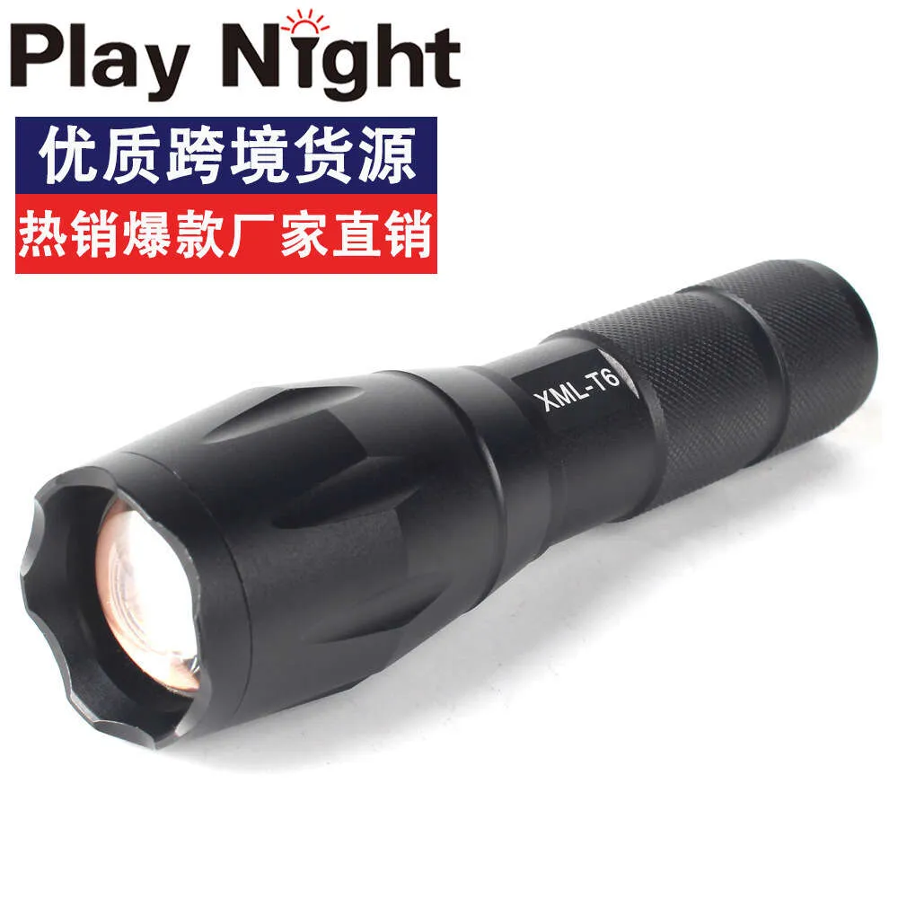 Tactical Telescopic Zoom LED Strong Light Charging 10W Mini A100 Aluminium Alloy Outdoor Ficklight 814350