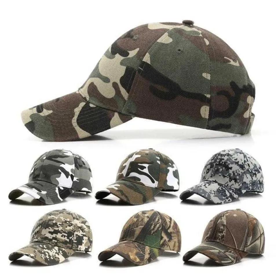 Berretti da baseball da uomo digitali Berretto mimetico tattico militare Cappello da snapback da caccia nella giungla all'aperto per le donne Cappello da papà in osso Q0703313N