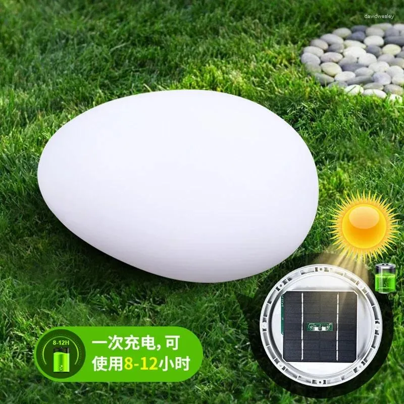 Solar Lawn Lamp European Style Creative Villa Garden Decoratie Led Sfeer Outdoor Stone Ball Vorm