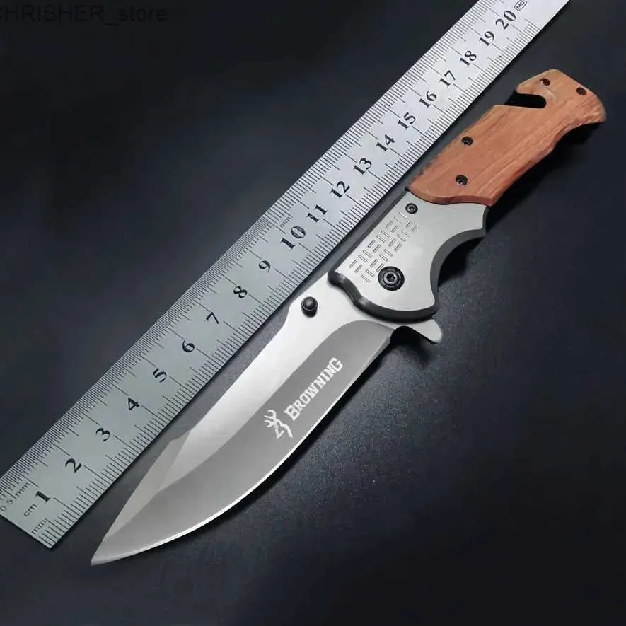Noża taktyczne stalowe noże ze składaną stalową dla mężczyzn Wysokie twardość przenośna przetrwanie obrońca obozów samoobrony kieszonkowy wojskowy noża