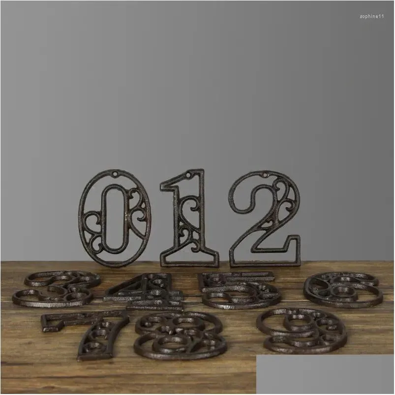 Rustic Door Numbers DHgate.com:Cast Iron Address Number Decor, Rustic Door Numbers, Antique ...