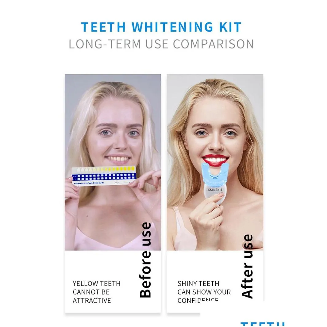 Zestaw wybielania zębów z Blue Light Accelerator Dental Whitener 100sets Dostawa DH2WB