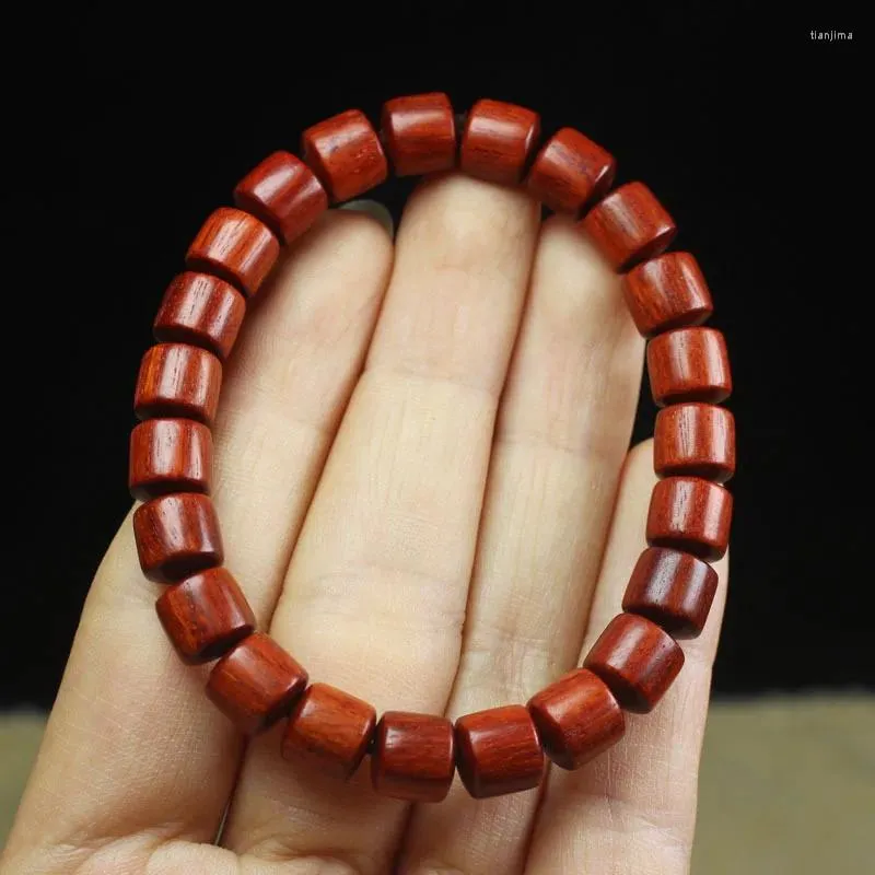 Strand Red Sandalwood Barrel Beads Abacus 23 Lobular Rosewood