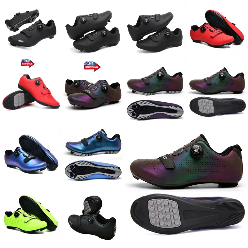 Mesdn Dirt Sports Cyqcling Mtbq Road Bike Speed Speed Cycling Sneakers Flats Mountain Bicycle Footwear SPD CLATS CLATS GAI 15980 S