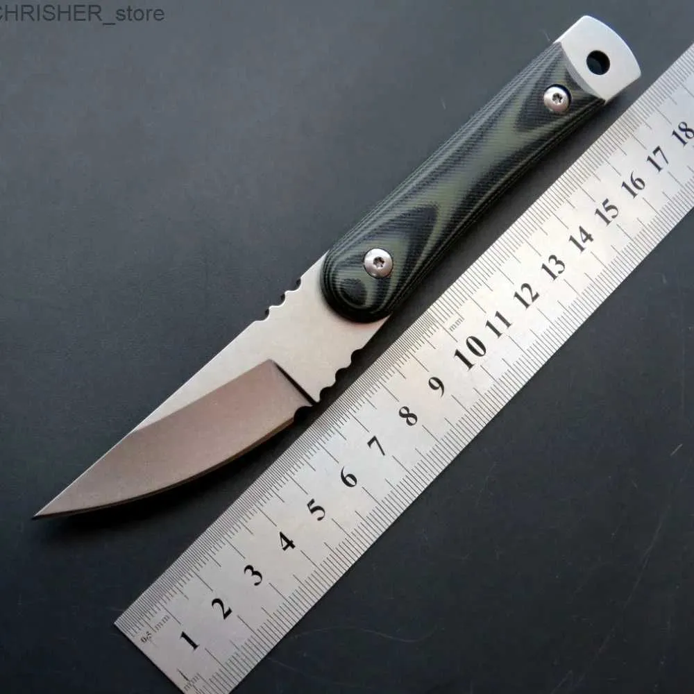 Couteaux tactiques Eafengrow C1390 couteau droit D2 acier + pierre-lavage Surface lame outil couteau de chasse Camping en plein air EDC knifeL2403