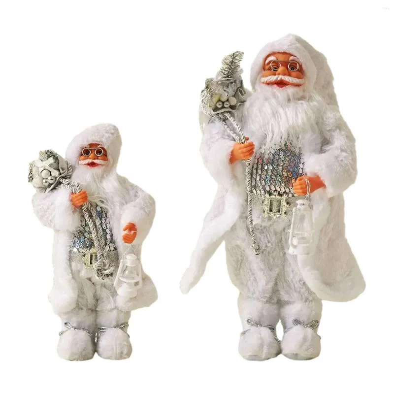 Christmas Decorations Santa Claus Father Standing Figure Festive Statue