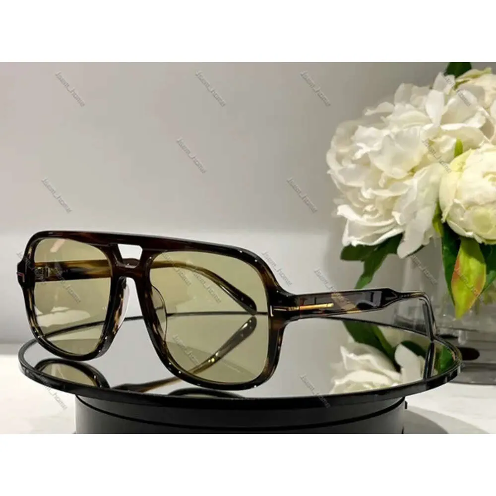 Óculos de sol Tf Tom Fors Óculos de sol Designer CASSIUS Óculos Tom Óculos de sol Homens Acetato Chunky Frame Alta Versão Óculos de Luxo Mulher Elegância Moderna Mens 778