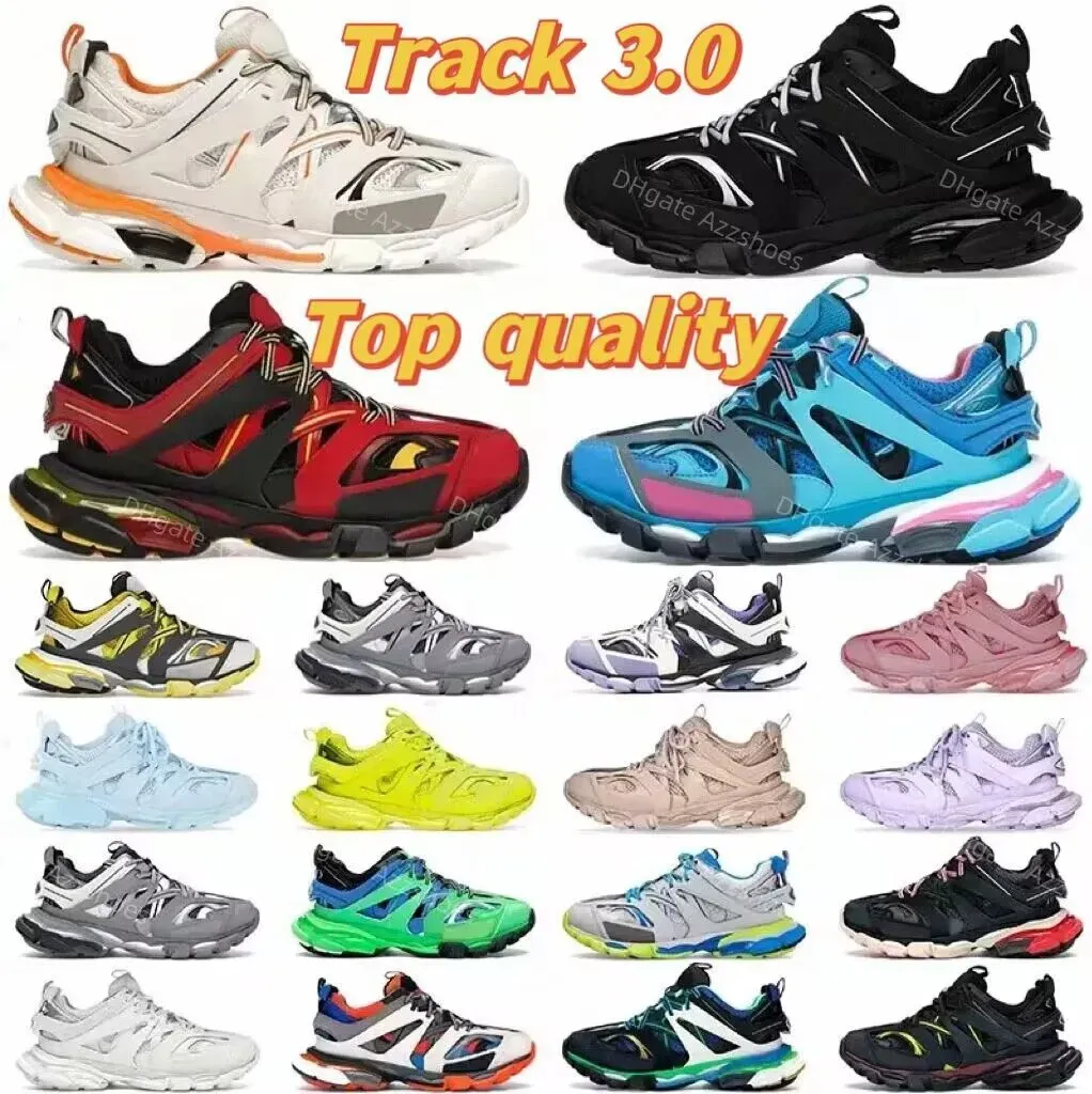 Chaussures de créateurs Track Runners 7.0 Hommes Femmes Multicolor Runner Track 3 3.0 Triple blanc noir Baskets Tess.s Gomma cuir Marque de luxe Trainer Nylon Platform Shoes