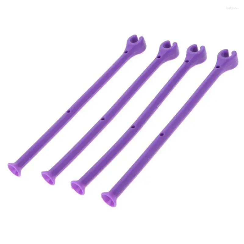 Armazenamento de cozinha silicone roxo fixo dobrável ajustável flexível suporte para máquina de lavar louça stemware saver rack de vinho vidro