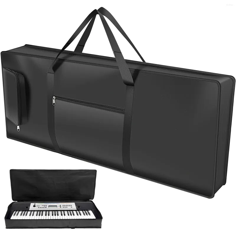 أكياس التخزين 61 حقيبة أزعج لوحة المفاتيح المفتاح مع مقبض وحزام كتف قابل للتعديل محمول البيانو 2