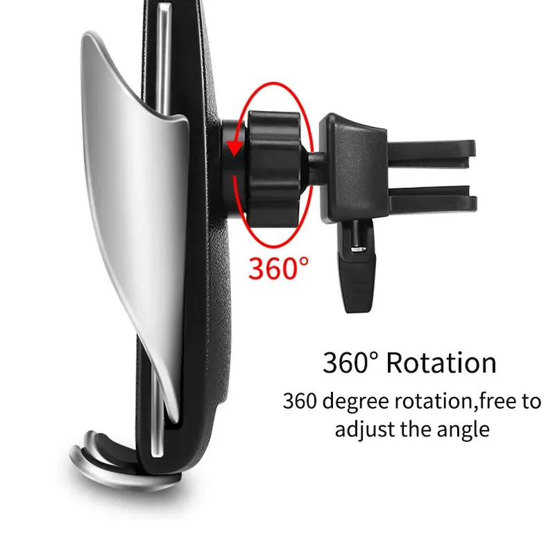 Automatic Sensor Car Wireless  For iPhone Xs Max Xr X Samsung S10 S9 Intelligent Infrared Fast Wirless Charging Car Phone Holder