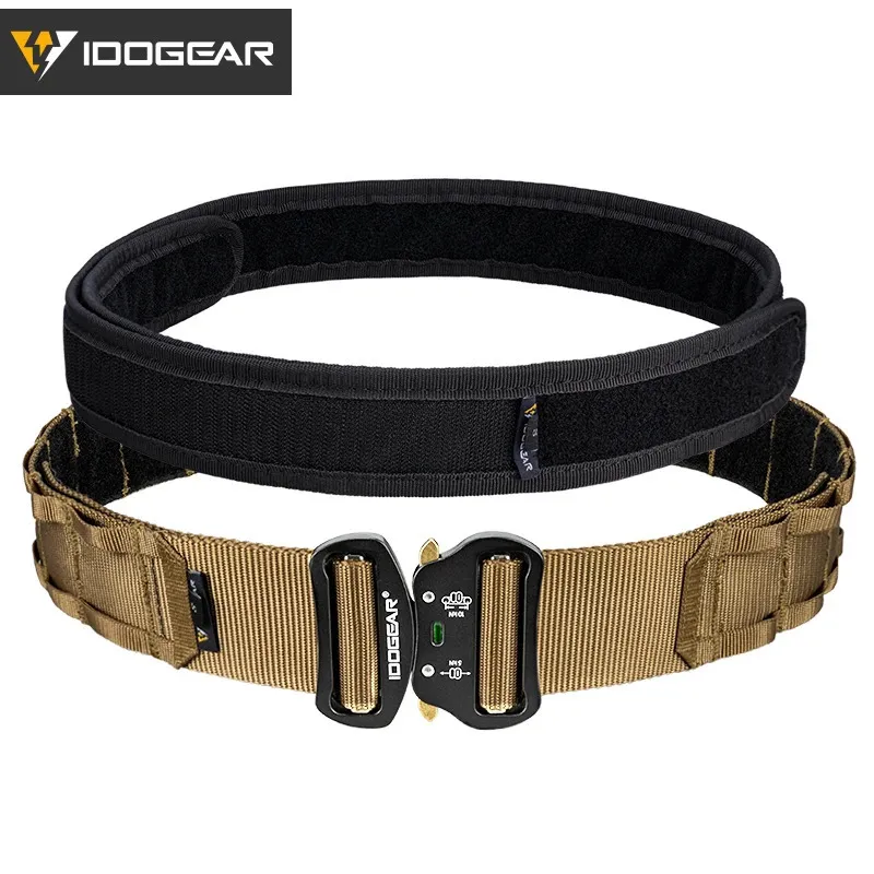 IDOGEAR Tactische 2 Inch Combat Riem Snelsluiting MOLLE Jacht Outdoor Sport Heren Riem Duurzaam Twee-in-een 3414 240311