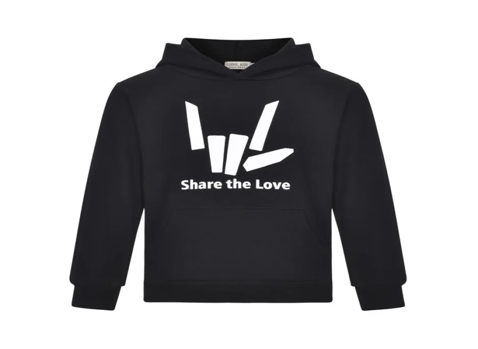 Aşk logosu ilham veren çocuk hoodies erkekler uzun kollu tshirts Noel yaz tshirt kızlar için tees tees xmas swea3374326