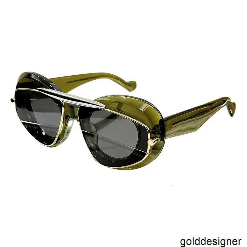 Designer 2024 Mode et mode Lunettes de soleil en fibre d'acétate Design coloré Style Punk Mode unisexe aussi 6B2P