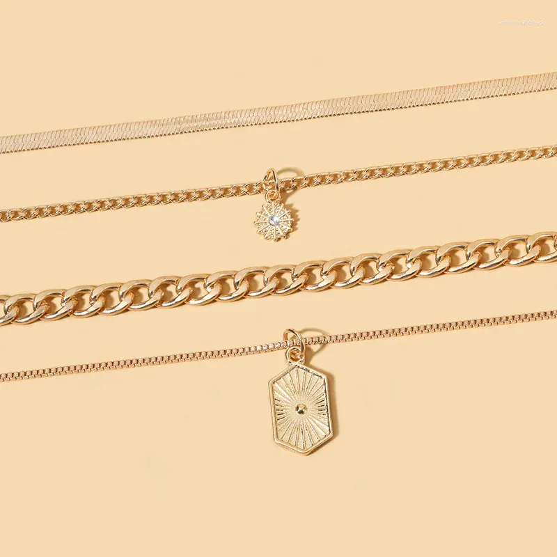 DHgate.com:Sindlan Multilayer Punk Gold Chain Necklace Set DHgate.com:Sindlan Multilayer Punk Gold Chain Necklace Set