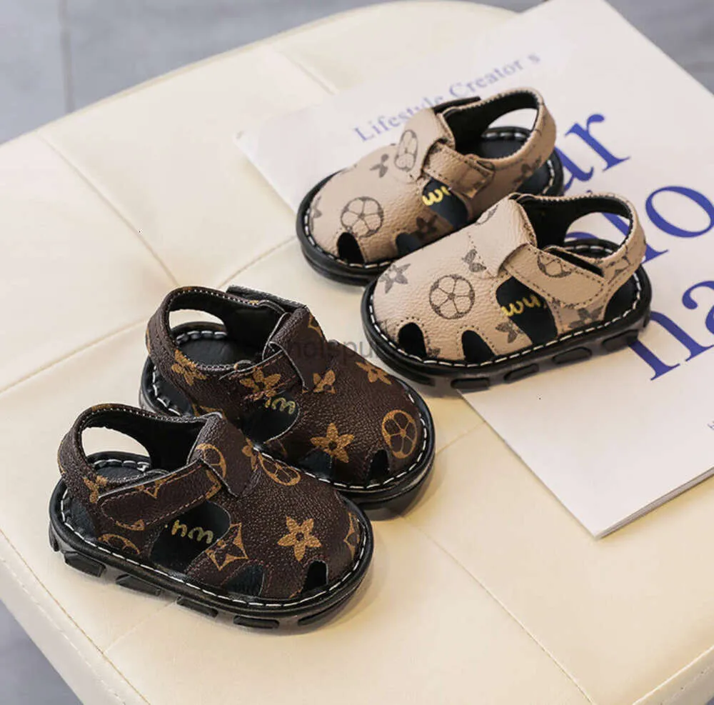 Sandales d'été pour bébés garçons et filles, chaussures de berceau souples, antidérapantes et ventilées