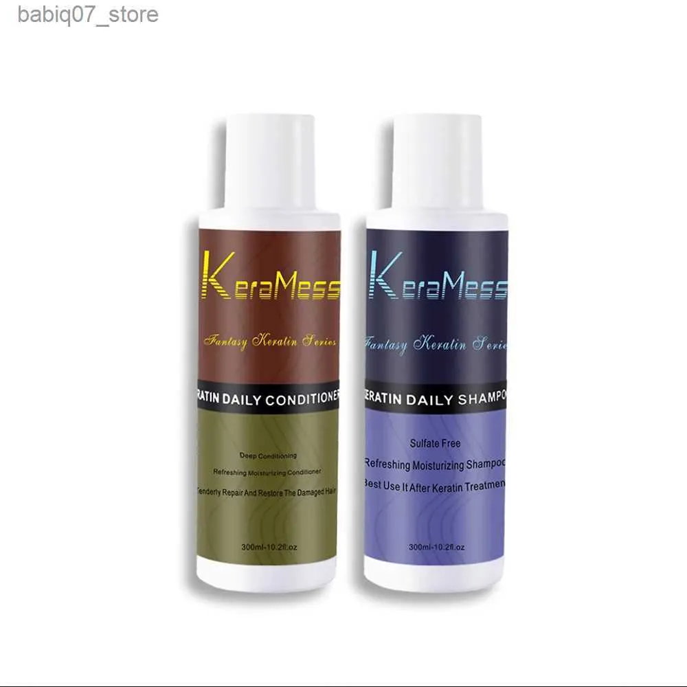 Shampoo Conditioner KeraMes natürliches Shampoo und Conditioner sulfatfreies Kollagen therapeutische Reparatur direkt feuchtigkeitsspendend Q240316
