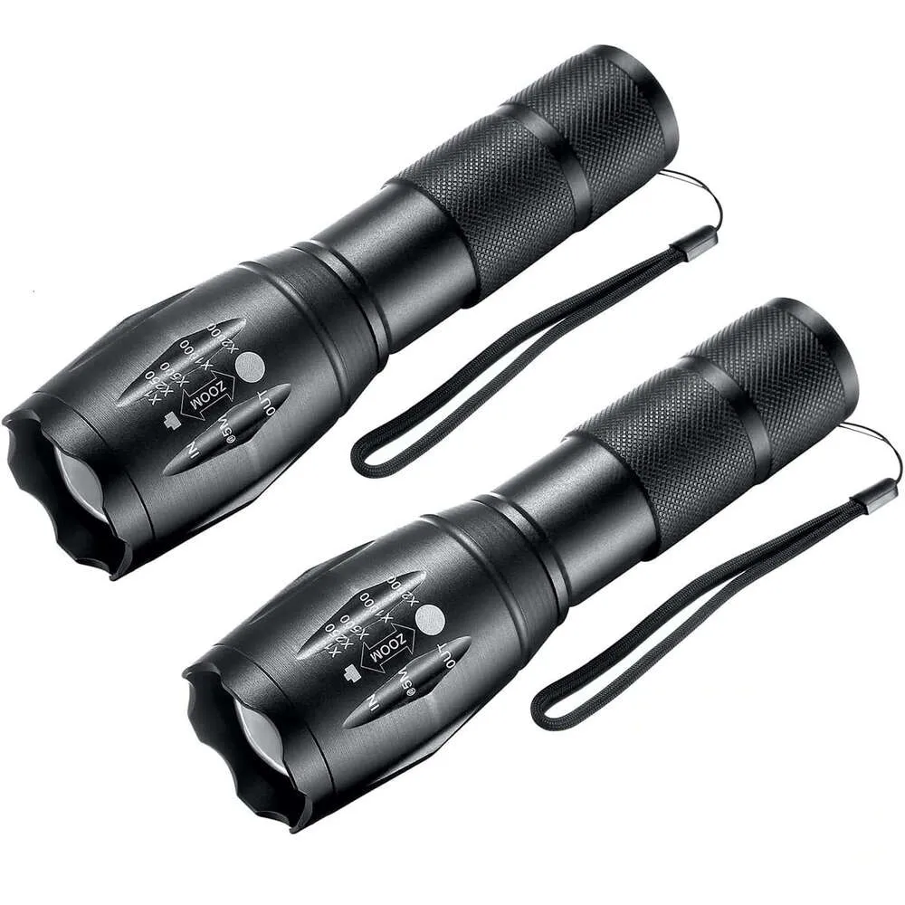 Outdoor Xml-T6 Starkes Licht A100 Teleskop-Zoom Aluminiumlegierung Mini tragbare Taschenlampe 909725